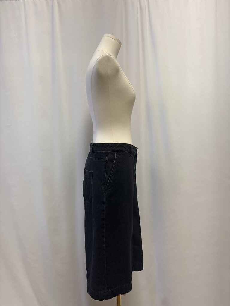 Vince Black Jean Bermuda Shorts