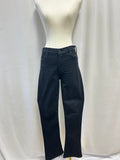 Mother Black Straight Leg Jean