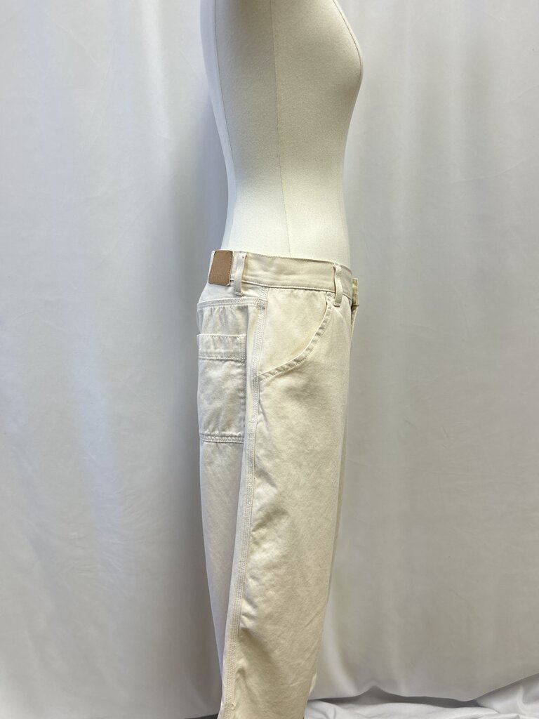 6397 Ecru Wide Leg Jean