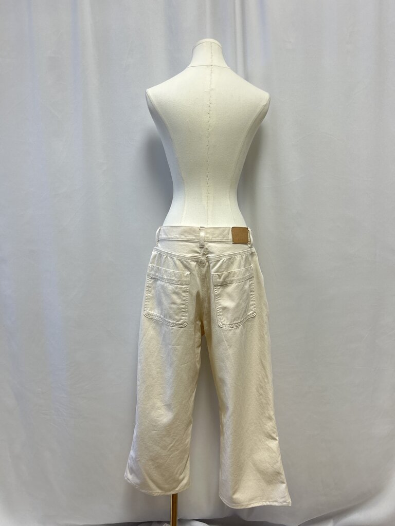 6397 Ecru Wide Leg Jean