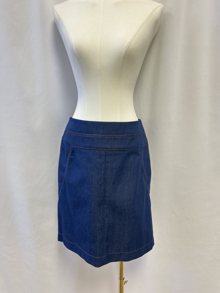 Akris Blue Jean Skirt
