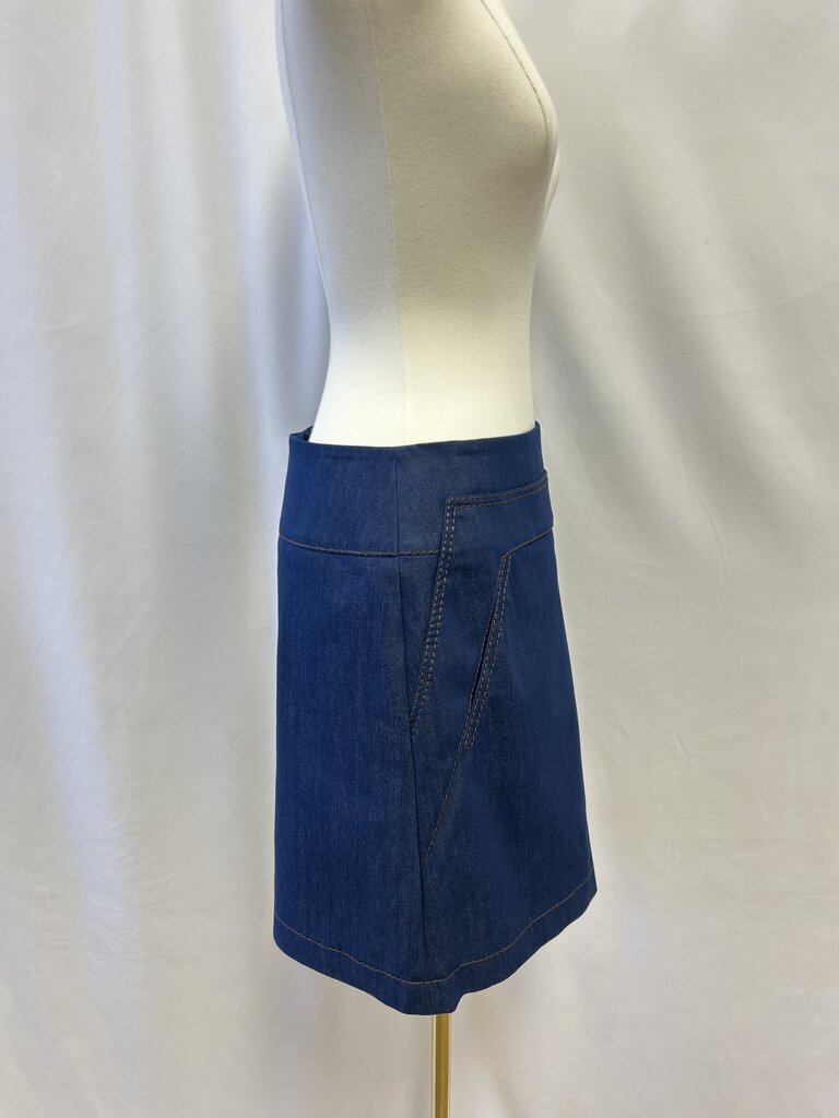 Akris Blue Jean Skirt