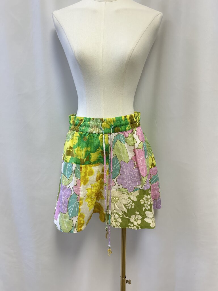 Alemais Floral Linen Shorts