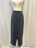 Eileen Fisher Black and Grey Gingham Pant