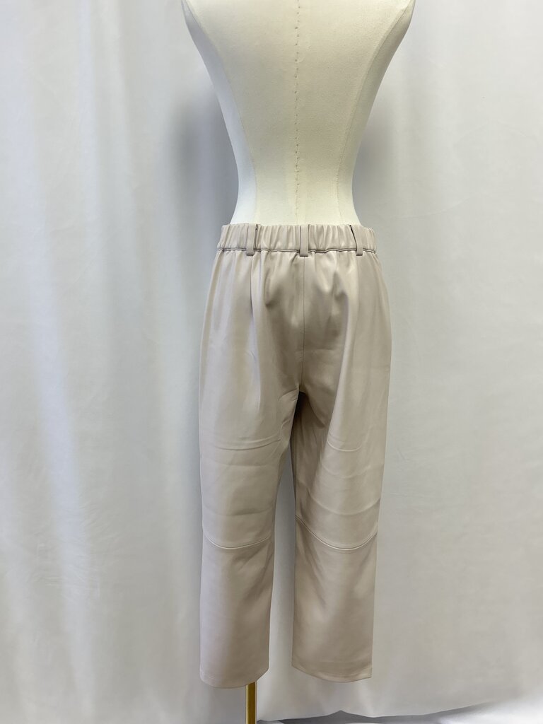 Brochu Walker Bone Faux Leather Pant