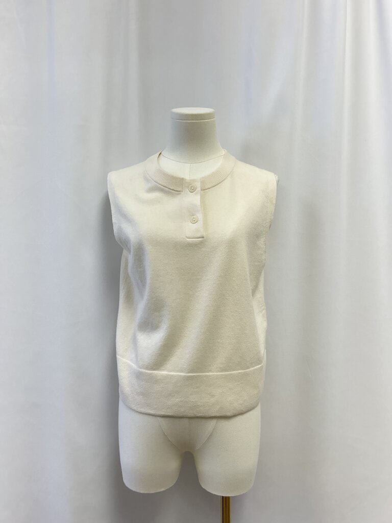Vince Off White Sleeveless Top