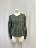 Z Supply Olive Animal Print Sweatshirt