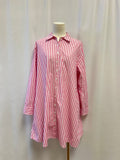 Xirena Pink Striped Shirt Dress