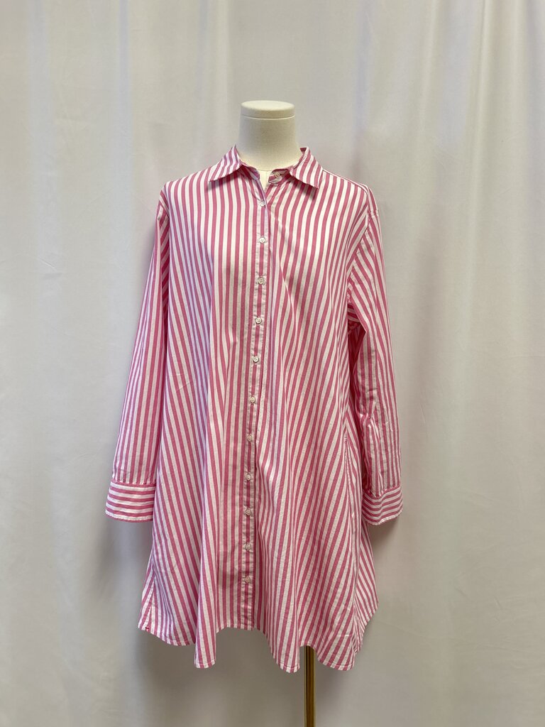 Xirena Pink Striped Shirt Dress
