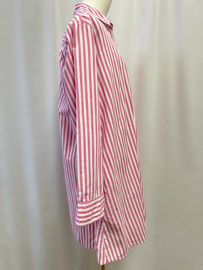 Xirena Pink Striped Shirt Dress