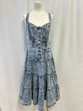 Ulla Johnson Blue Stone Wash Denim Dress