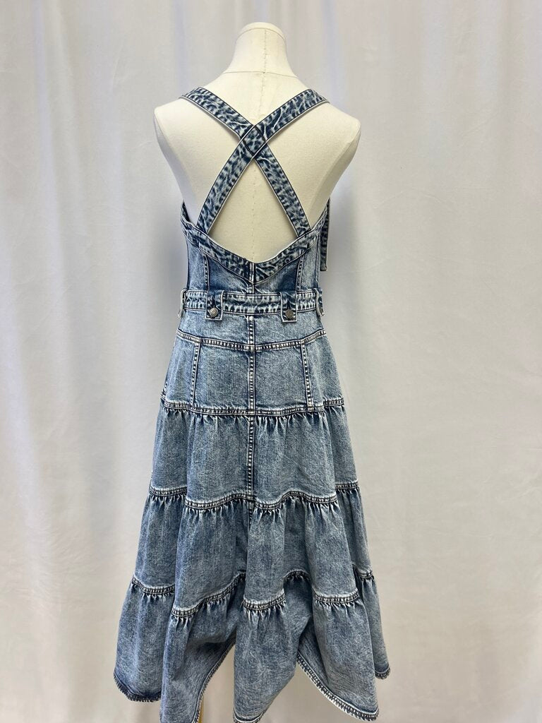 Ulla Johnson Blue Stone Wash Denim Dress