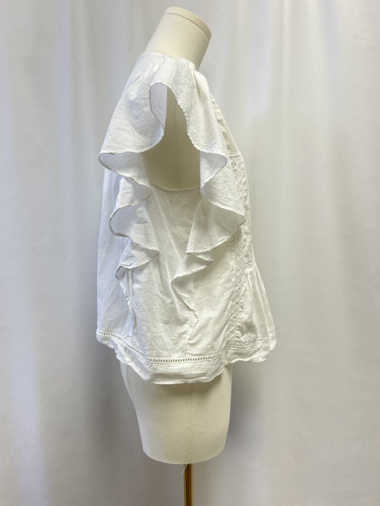 Xirena White Embroidered Top