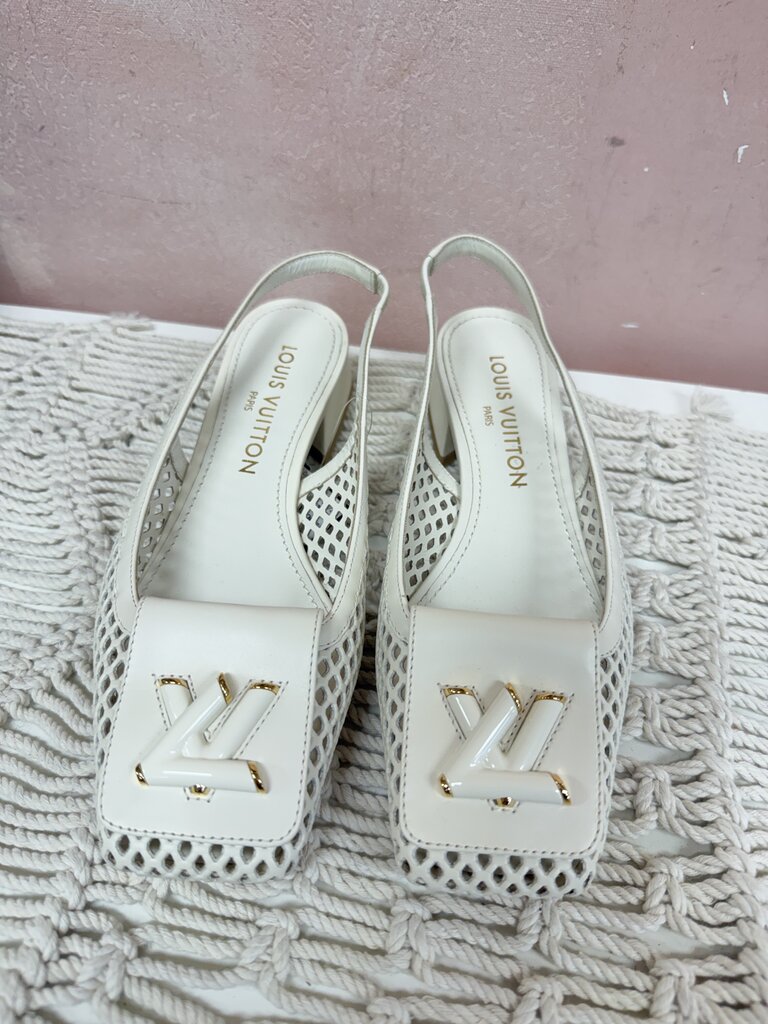 Louis Vuitton Bone Shake Slingback Pump w/Box