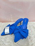 Larroude Blue Bow Pump