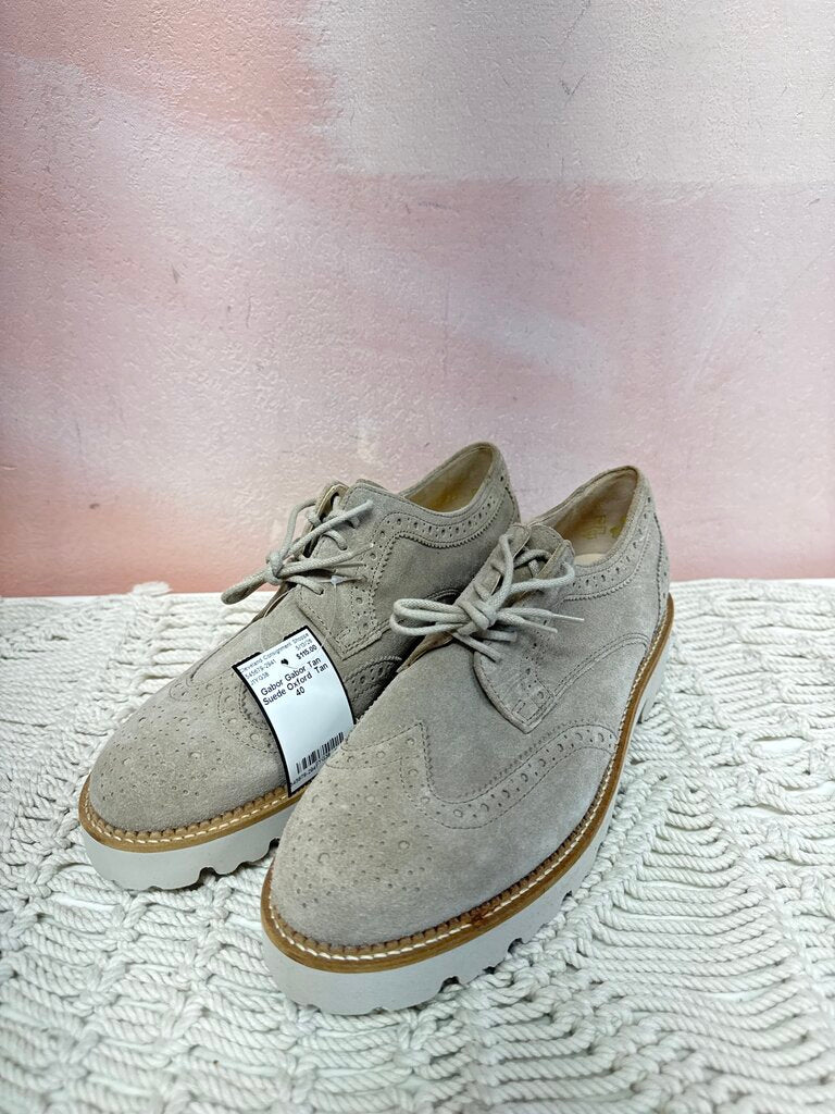 Gabor Tan Suede Oxford