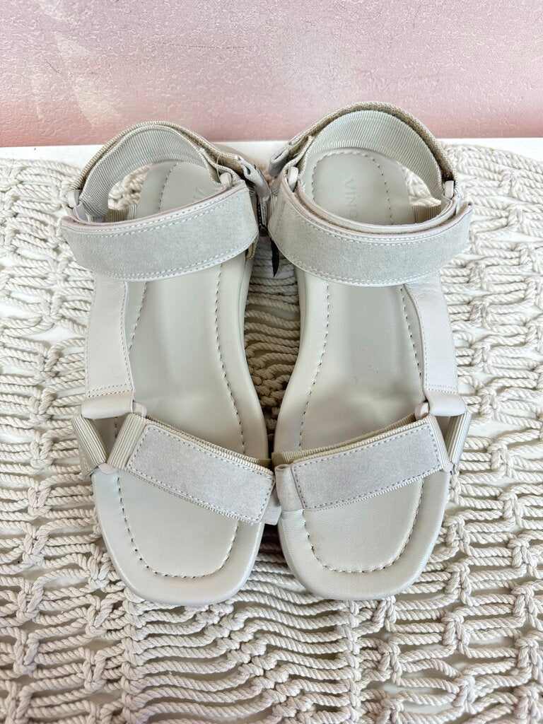Vince Off White Strappy Sandal
