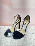 Jimmy Choo Black Suede Open Toe Pump