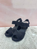 Pedro Garcia Black Suede Wedge