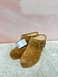 Veronica Beard Tan Suede Clog