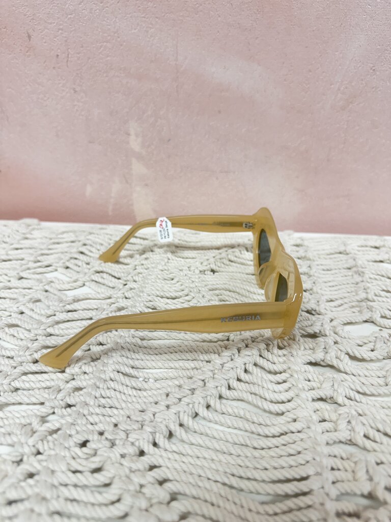 Keburia Beige Frame Sunglasses w/Case