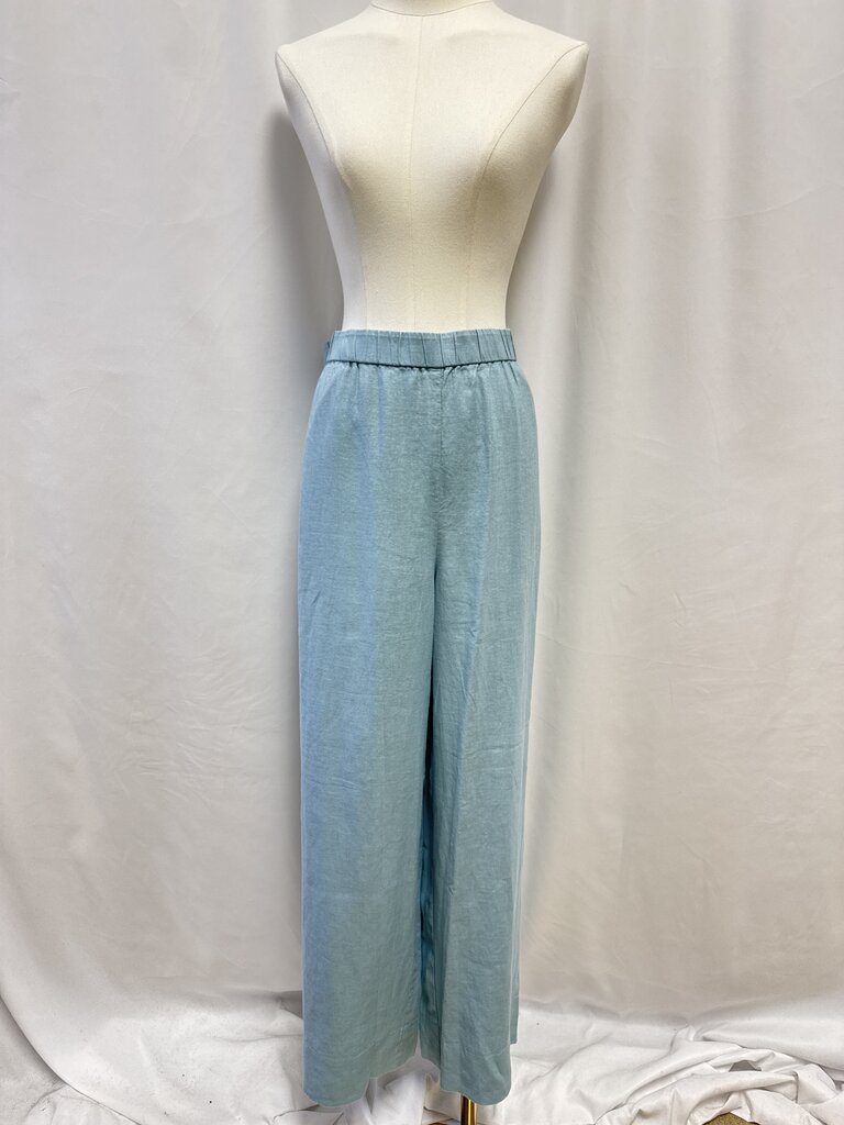 Eileen Fisher Light Blue Linen Pant