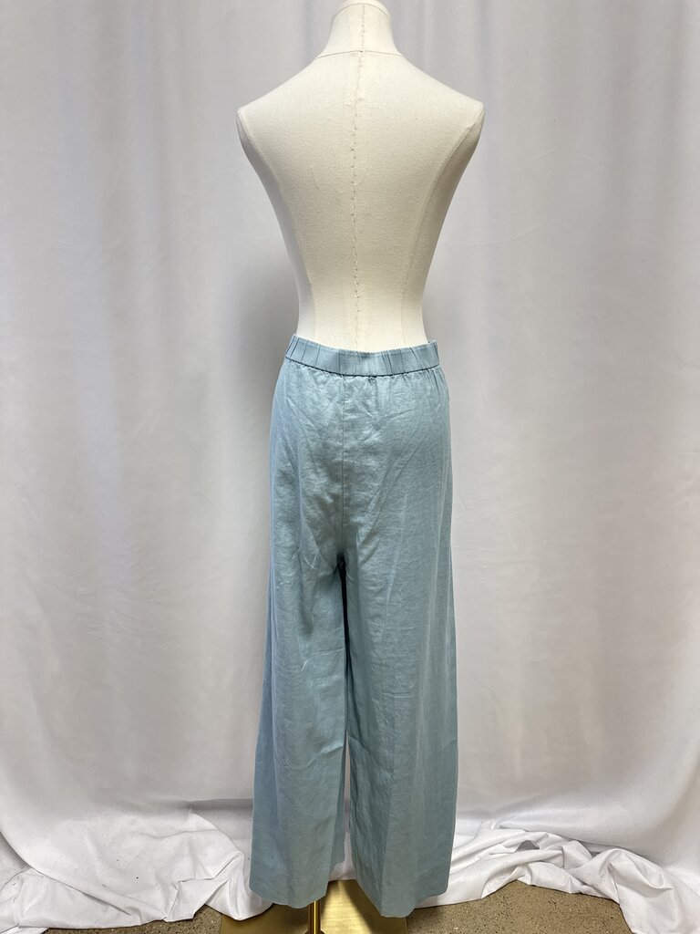 Eileen Fisher Light Blue Linen Pant