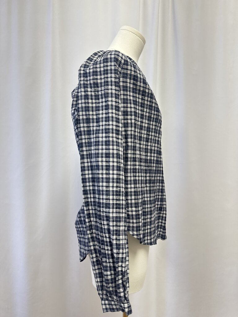Veronica Beard Blue Plaid Top