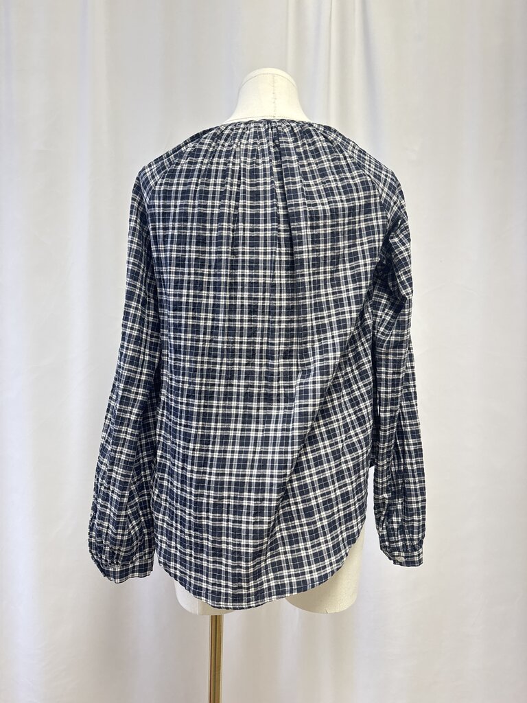 Veronica Beard Blue Plaid Top
