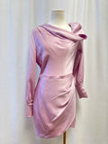 Simkhai Pink Satin Off the Shoulder Dress NWT
