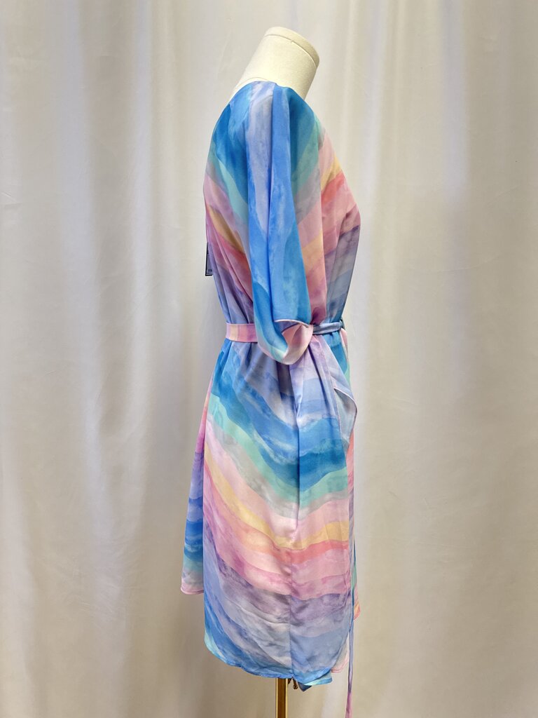 Mumu Pastel One Shoulder Belted Dress