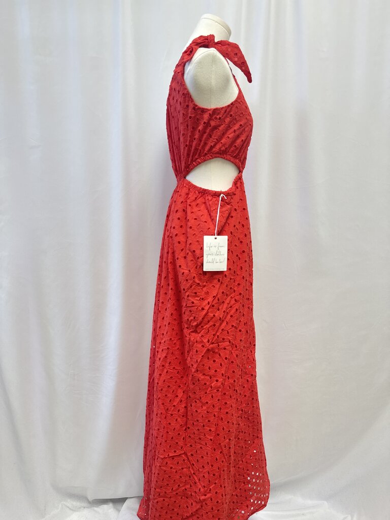 Mumu Red Eyelet Sundress NWT