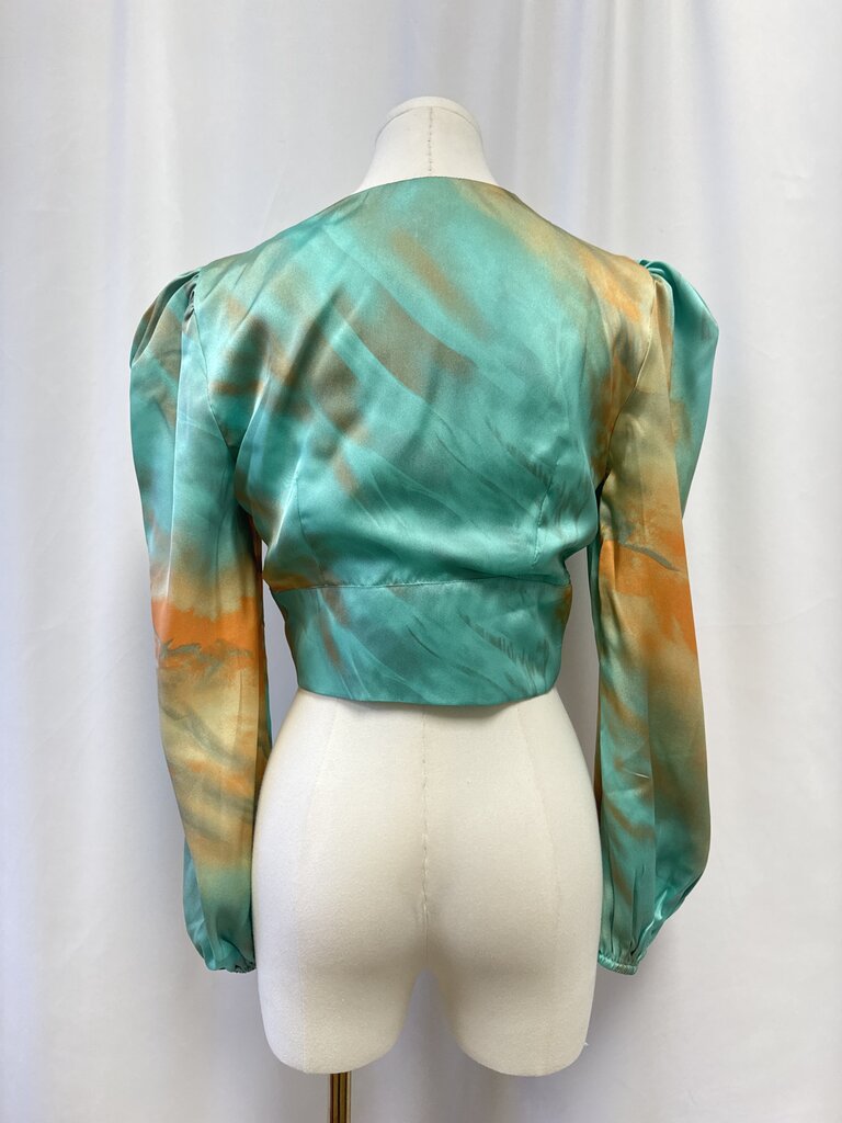 Superdown Green Sorbet Cropped Top