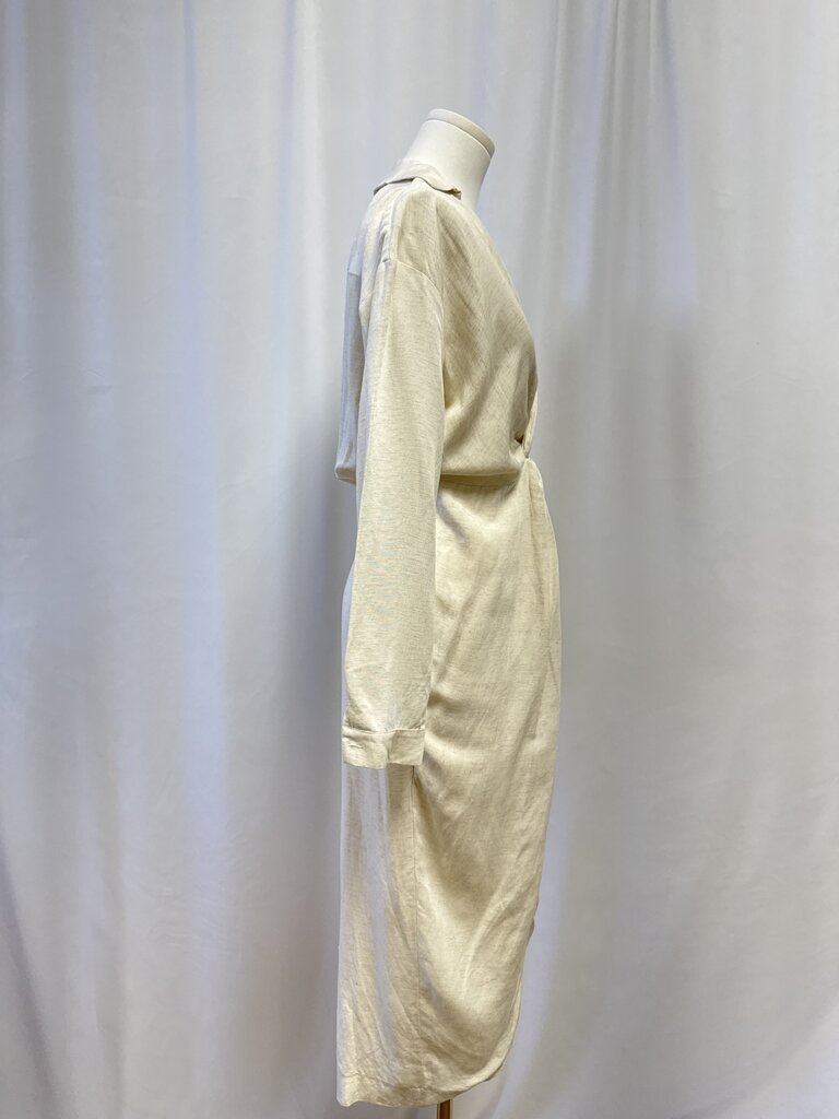 Anthropologie Tan Twist Front Dress NWT