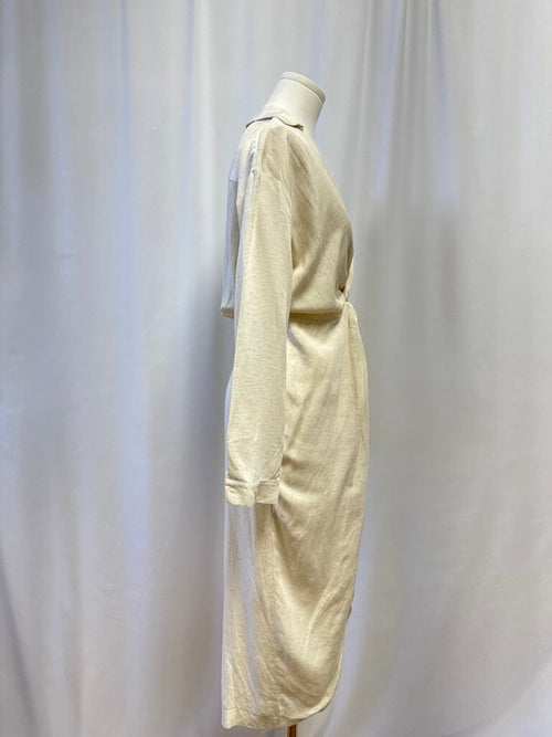 Anthropologie Tan Twist Front Dress NWT
