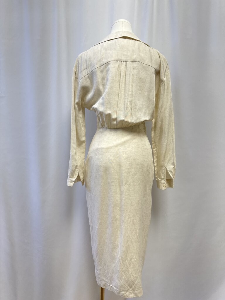 Anthropologie Tan Twist Front Dress NWT