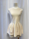 Theory Ecru Knit Peplum Top