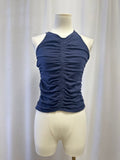 Sundry Blue Ruched Tank