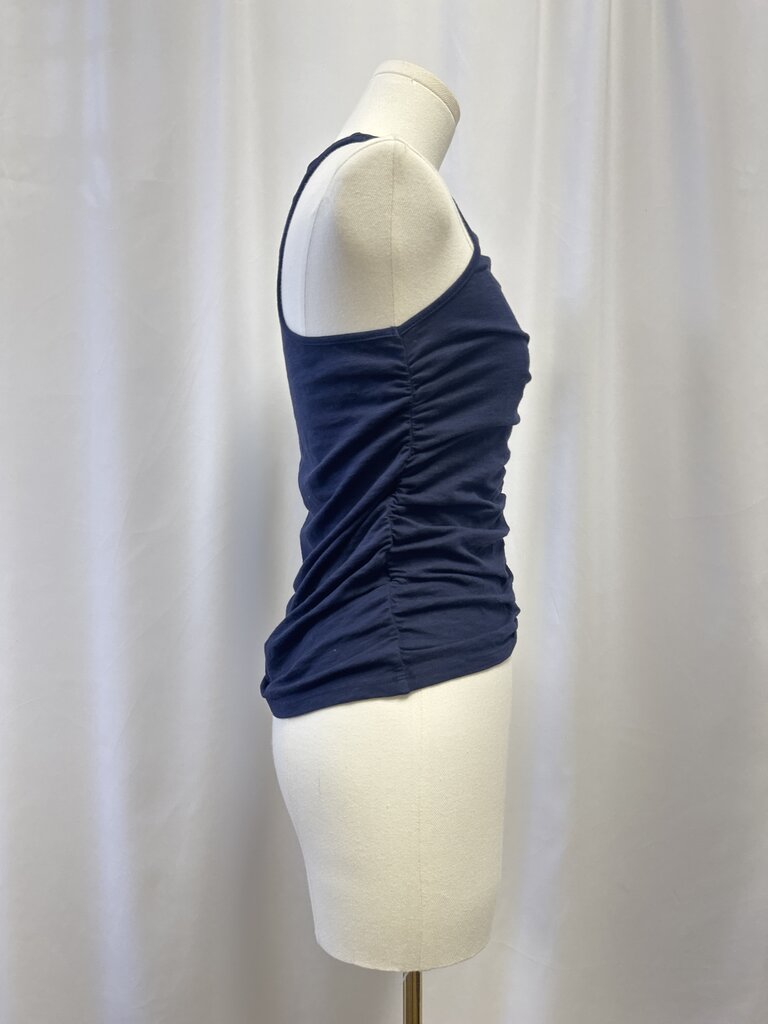 Sundry Blue Ruched Tank