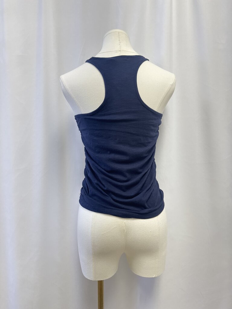 Sundry Blue Ruched Tank
