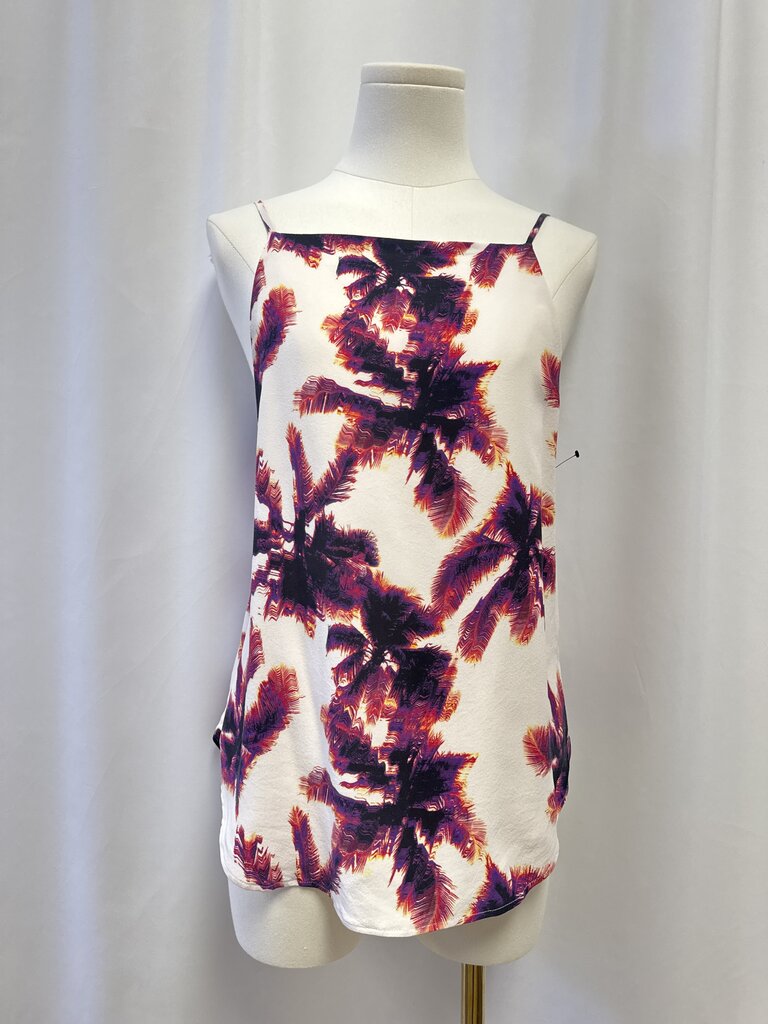 Equipmnet Femme White Palm Print Tank