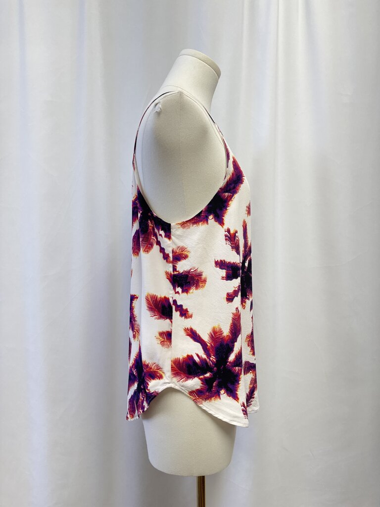 Equipmnet Femme White Palm Print Tank
