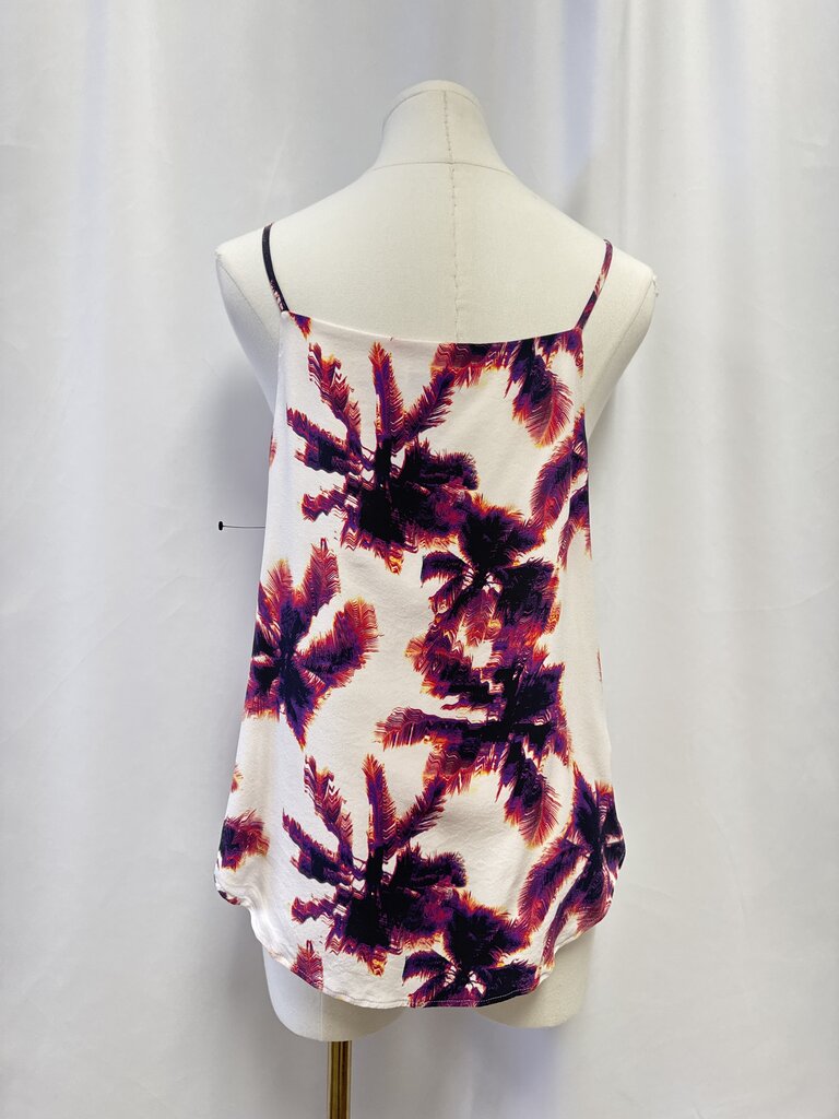 Equipmnet Femme White Palm Print Tank