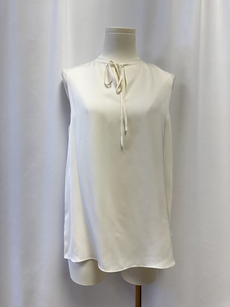 Theory Ivory Split Neck Tank