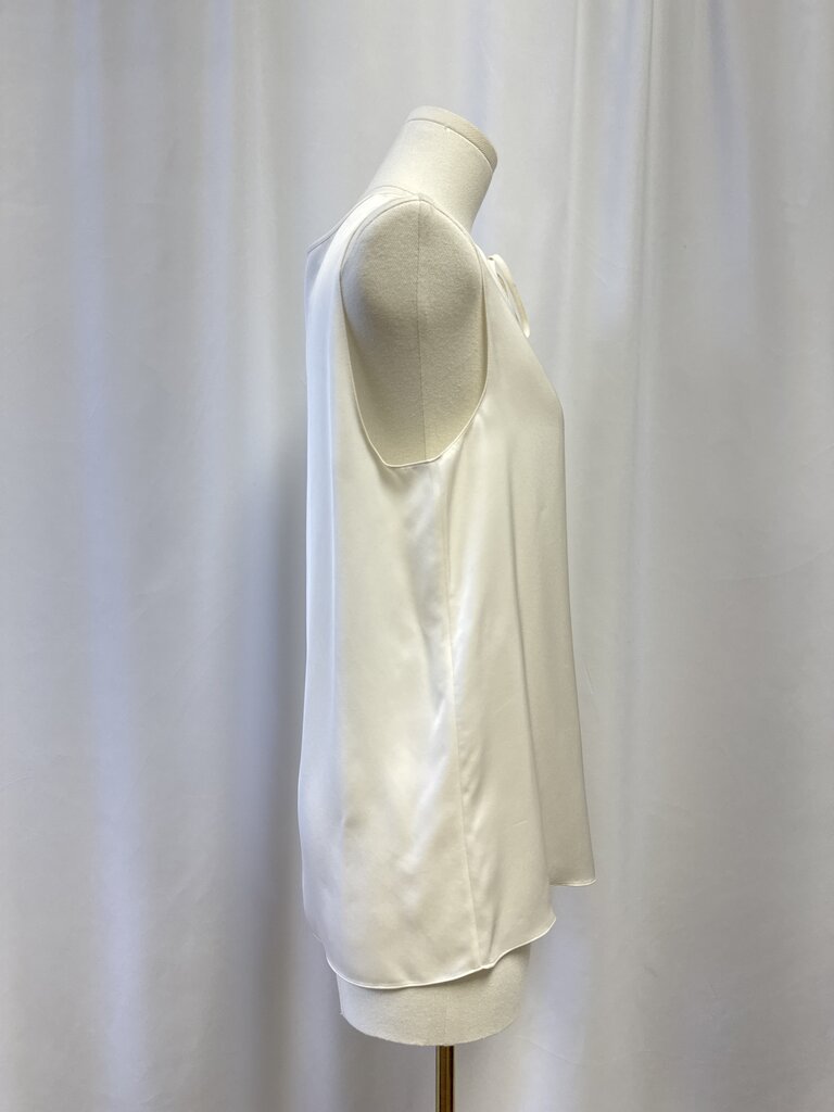 Theory Ivory Split Neck Tank