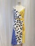 Yumi Kim Yellow Printed Wrap Dress NWT