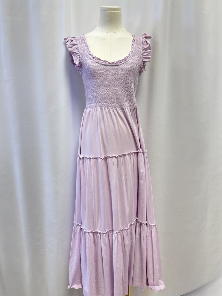 LoveShackFancy Lilac Smocked Sundress NWT
