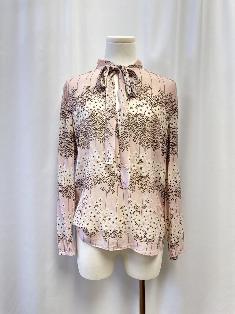 Red Valentino Blush Floral Blouse