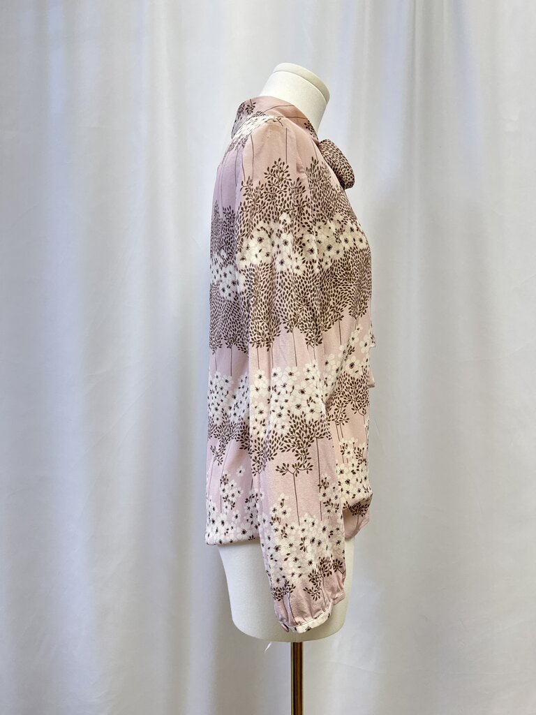 Red Valentino Blush Floral Blouse