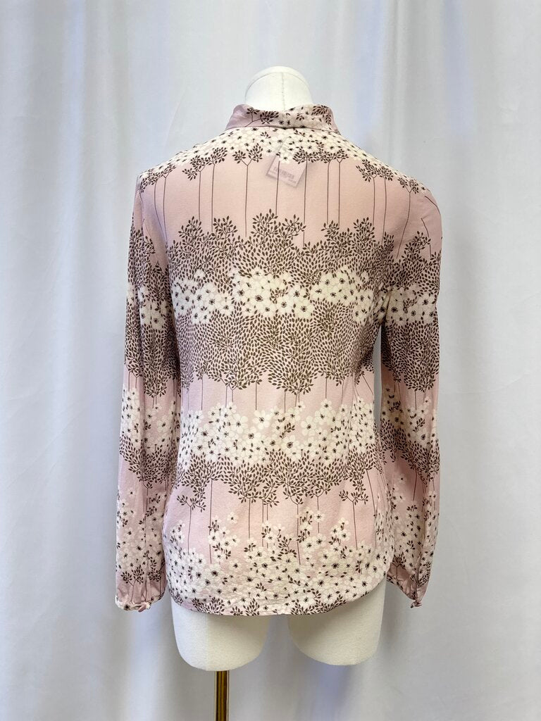 Red Valentino Blush Floral Blouse